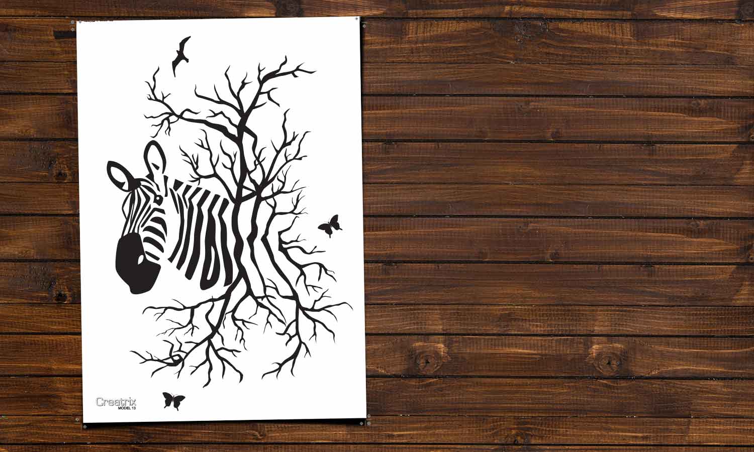 Wandaufkleber Zebra - M13 - life-decor.de