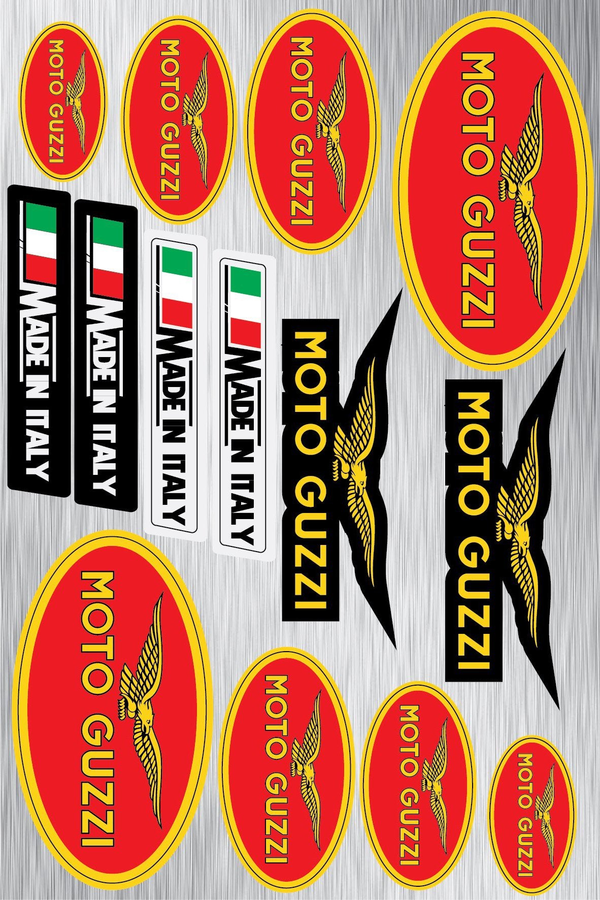 Moto Guzzi aufkleber für motoren - life-decor.de