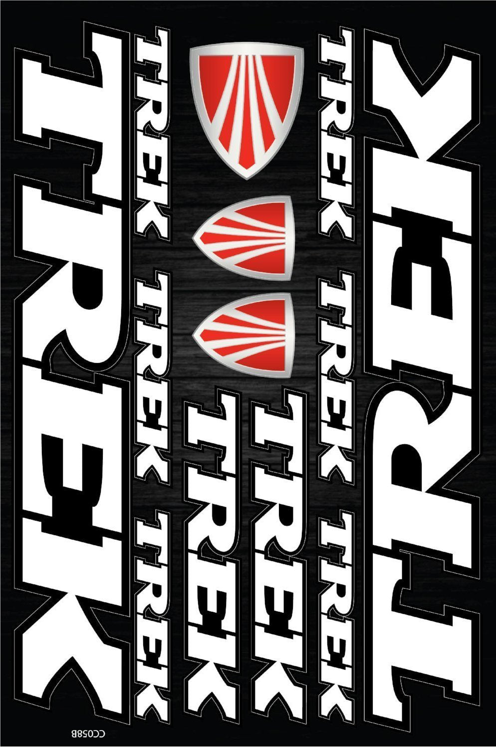 Trek selbstklebender Aufkleber für ein Fahrrad - Modell 2 - life-decor.de