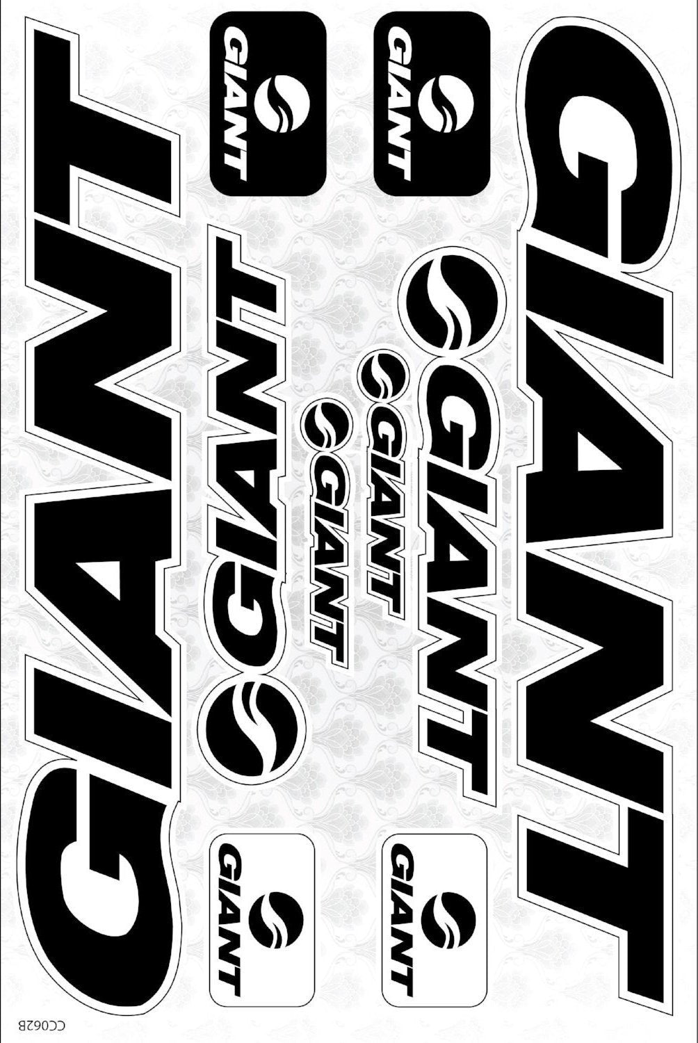 Giant selbstklebender Aufkleber für ein Fahrrad - life-decor.de