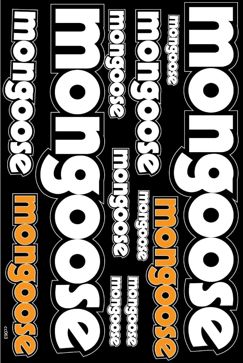 Mongoose selbstklebender Aufkleber für ein Fahrrad - life-decor.de