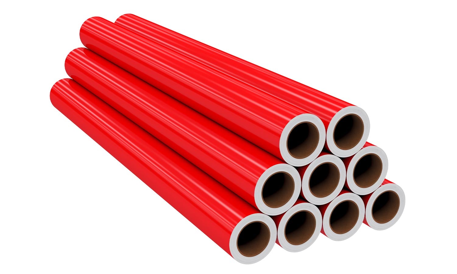 Rote selbstklebende Folie.