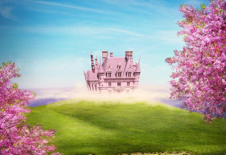 PVC Fototapete Fairy Tale Landscape - ECO Wandbild Selbstklebende Tapete - 3D Vinyl Wandsticker XXL SW164