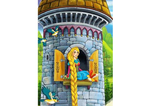 PVC Fototapete Princess – ECO Wandbild Selbstklebende Tapete – 3D Vinyl Wandsticker XXL SW167 - life-decor.de
