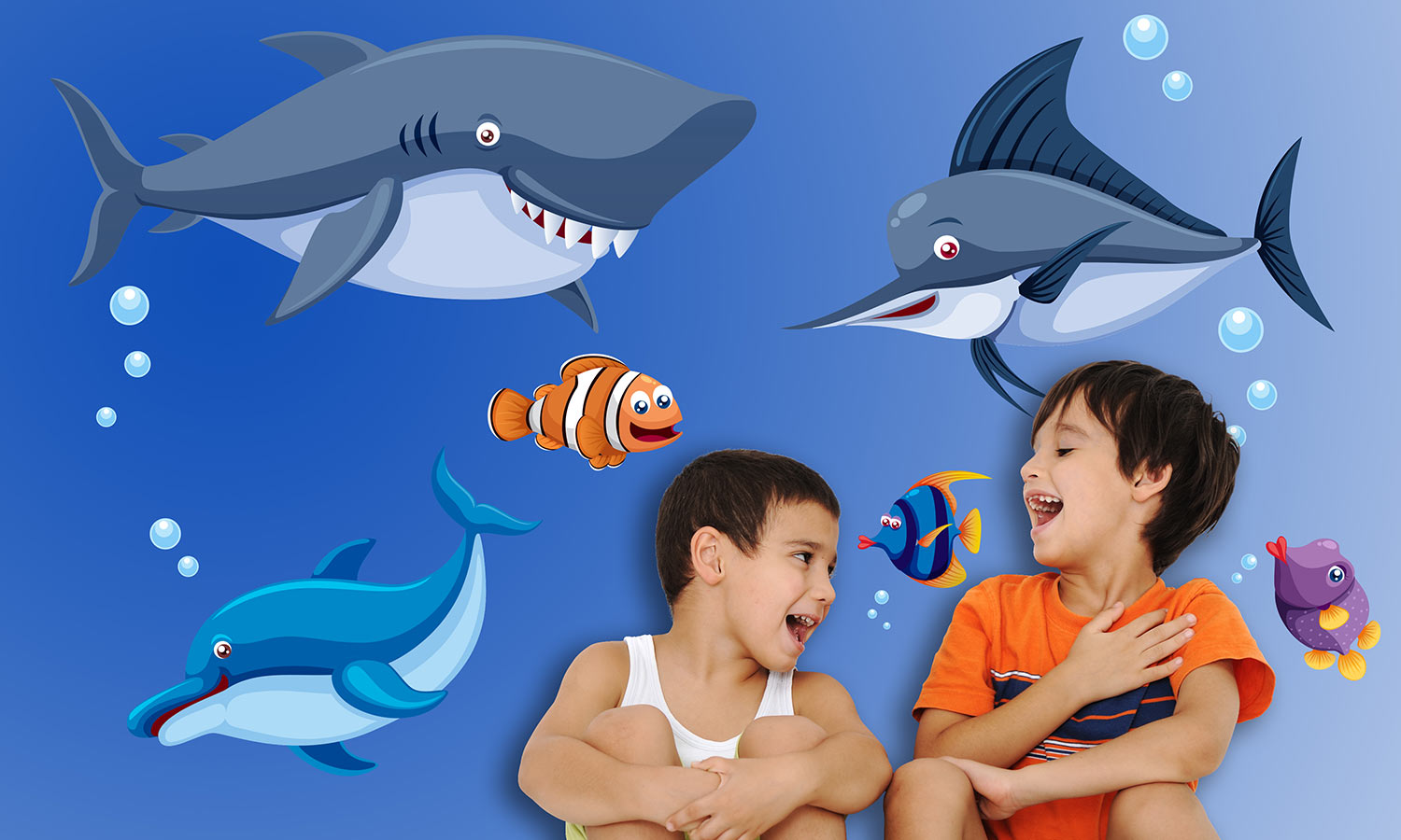 Wandaufkleber Fisch - M31 - life-decor.de