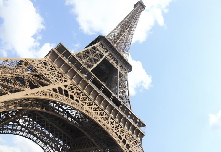 PVC Fototapete Eiffel Tower - ECO Wandbild Selbstklebende Tapete - 3D Vinyl Wandsticker XXL SW012