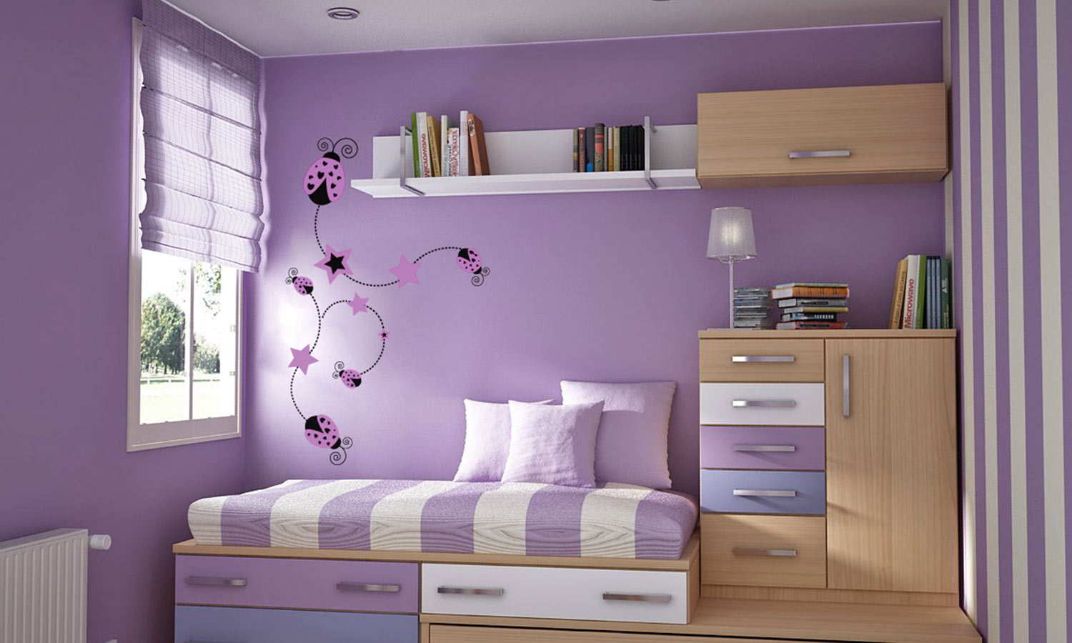 Wandaufkleber Marienkafer - M12 - life-decor.de