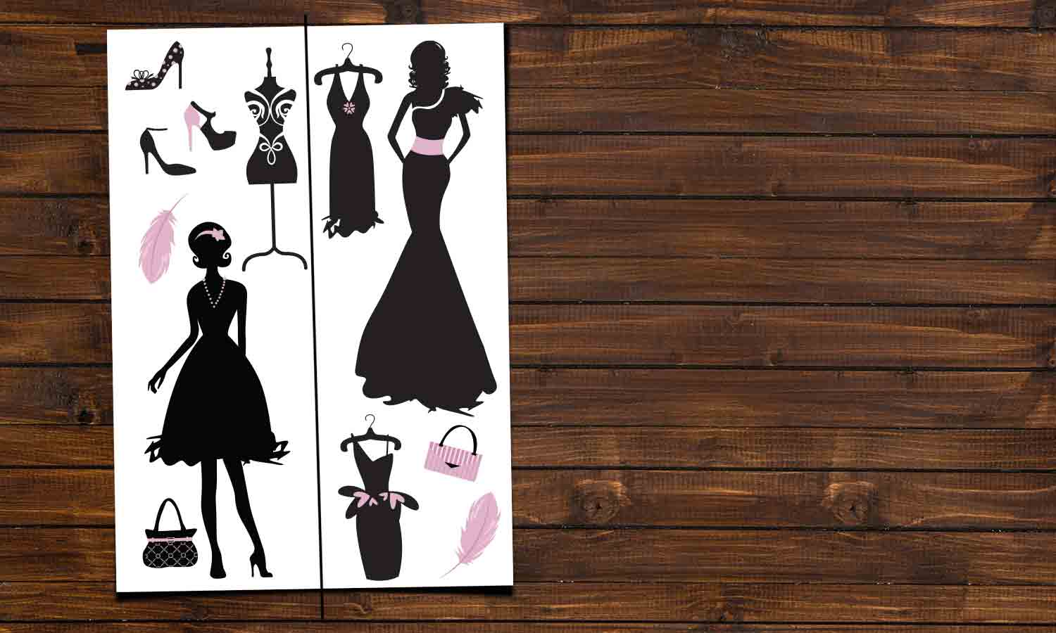 Wandaufkleber Mode - DWS005 - life-decor.de