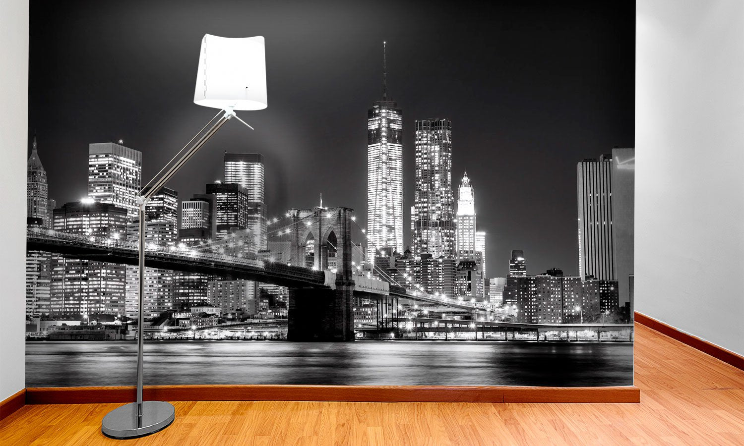 PVC Fototapete Brooklin Bridge - ECO Wandbild Selbstklebende Tapete - 3D Vinyl Wandsticker XXL SW579