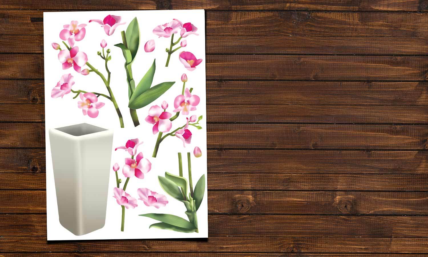 Wandaufkleber Orchidee - VCS103 - life-decor.de