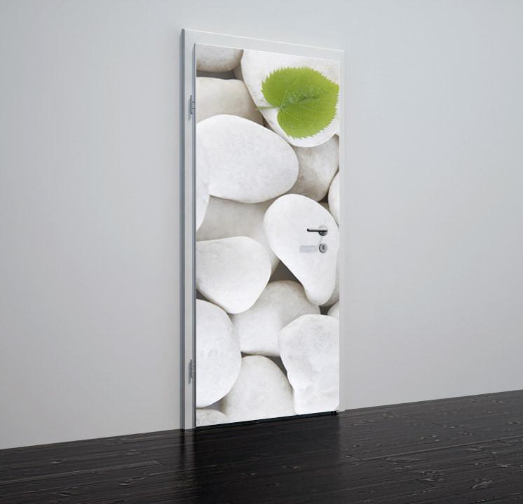 Tapete für Türen White stones - TA001 - life-decor.de
