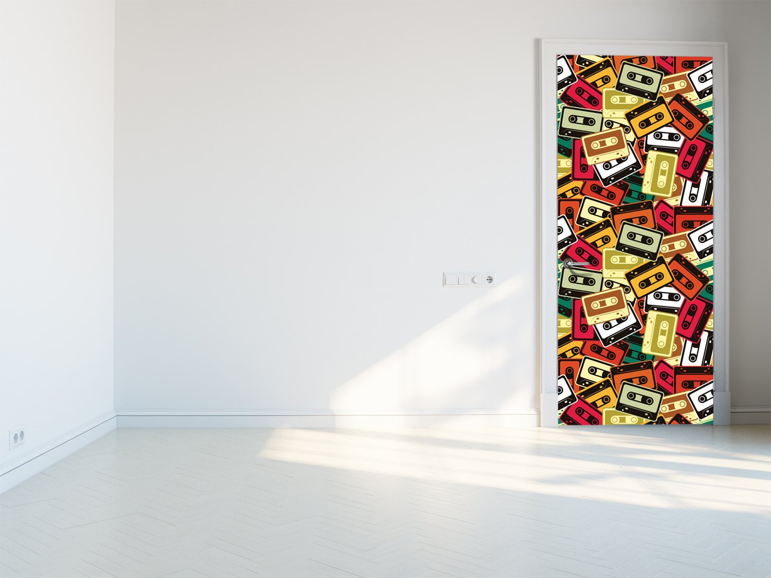 Tapete für Türen Cassette tape - TA100 - life-decor.de