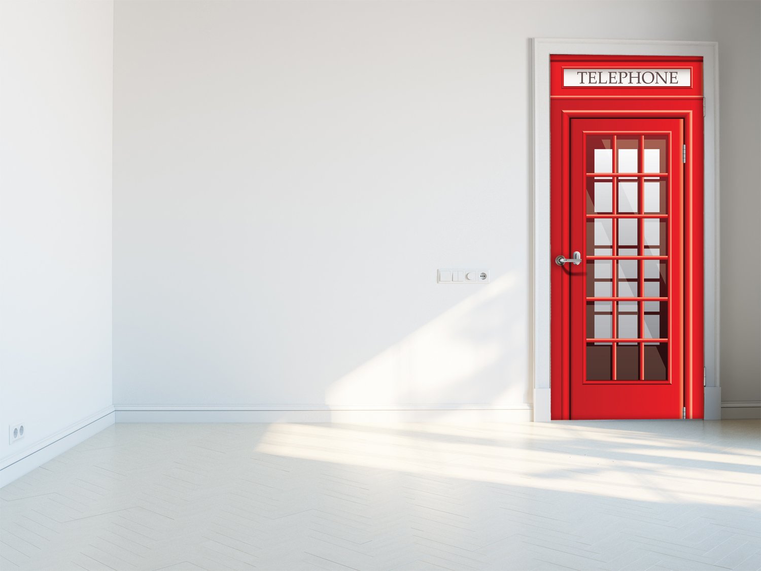 Tapete für Türen London red telephone - TA057 - life-decor.de