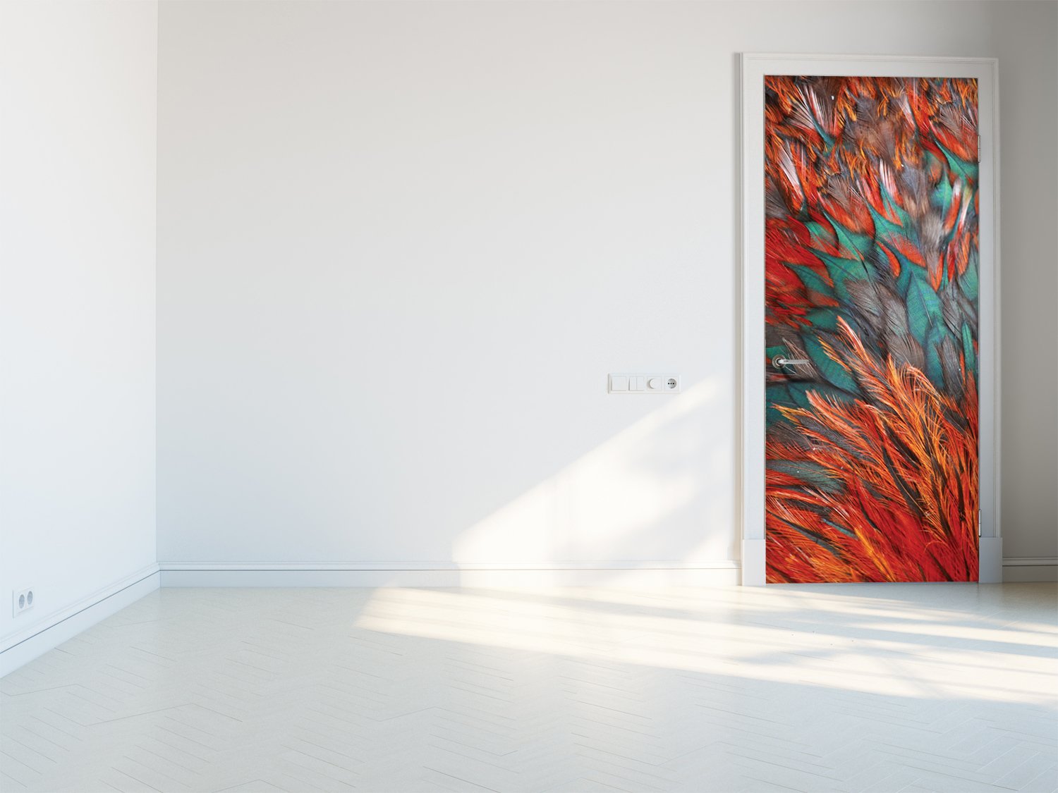 Tapete für Türen Feathers - TA078 - life-decor.de