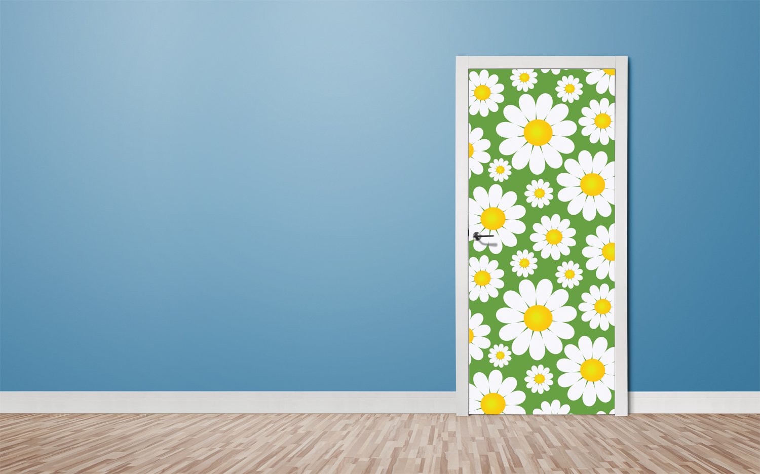 Tapete für Türen Flowers green_bg - TA039 - life-decor.de