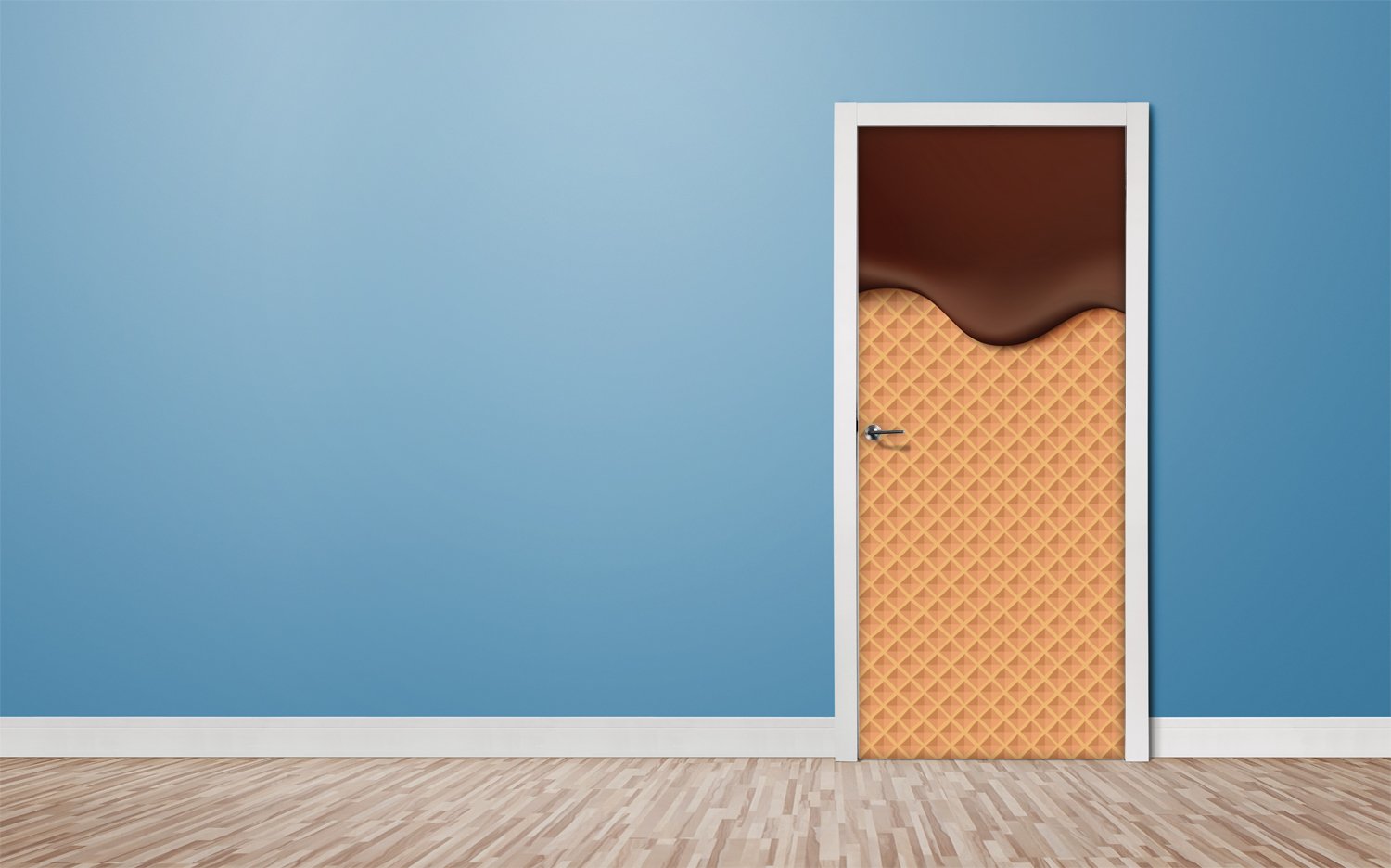 Tapete für Türen Chocolate and wafel - TA056 - life-decor.de