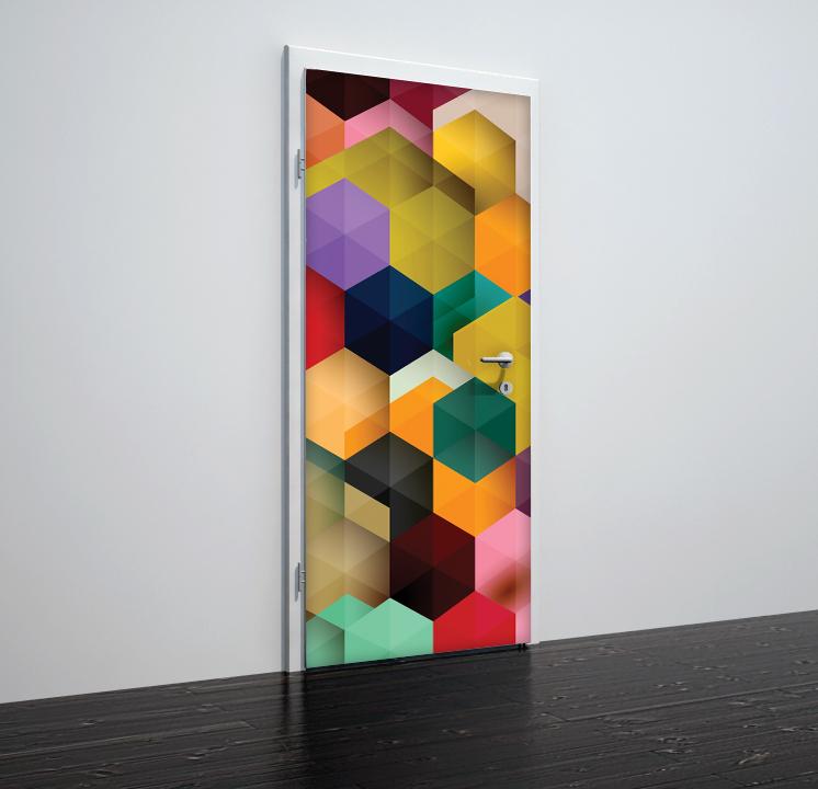 Tapete für Türen Cubic - TA051 - life-decor.de