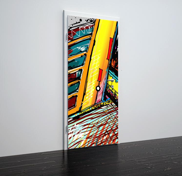 Tapete für Türen Abstract art - TA034 - life-decor.de