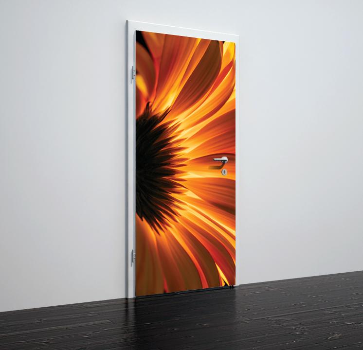 Tapete für Türen Gerbera flowers- TA076 - life-decor.de