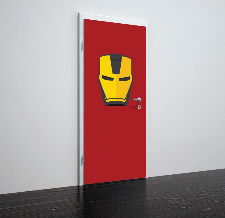 Tapete für Türen Ironman - TA070 - life-decor.de