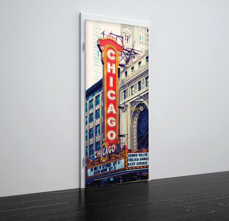 Tapete für Türen Chicago - TA048 - life-decor.de