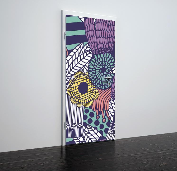 Tapete für Türen Abstract art VII - TA090 - life-decor.de