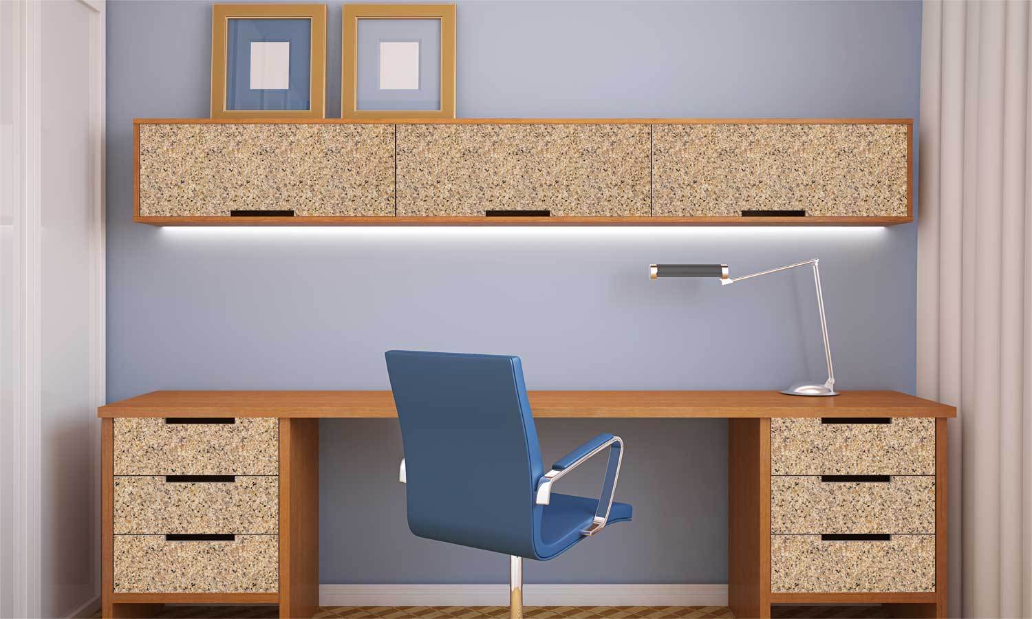 Klebefolie für tisch - Wasserdichte Klebefolie für Möbel, Schrank, Tisch, Tür - UV-beständig & robust- Granitbeige PAT028