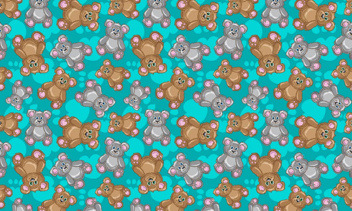 Life Decor Möbelfolie with adorable bear pattern, waterproof and UV-resistant.