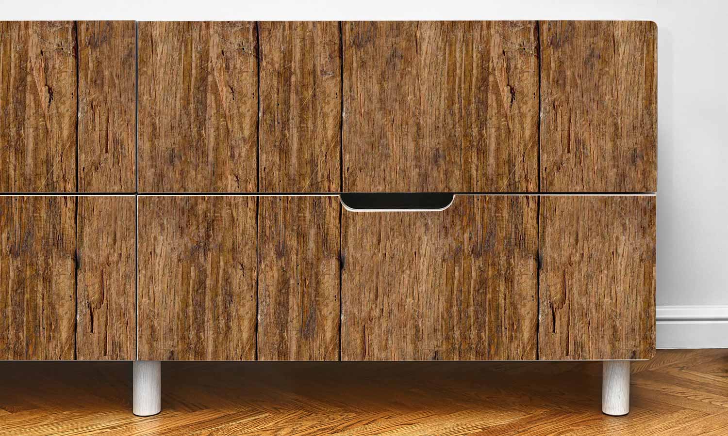 Klebefolie für Schränke, selbstklebend - Wasserdichte Klebefolie für Möbel, Schrank, Tisch, Tür - UV-beständig & robust- alter Baum PAT015