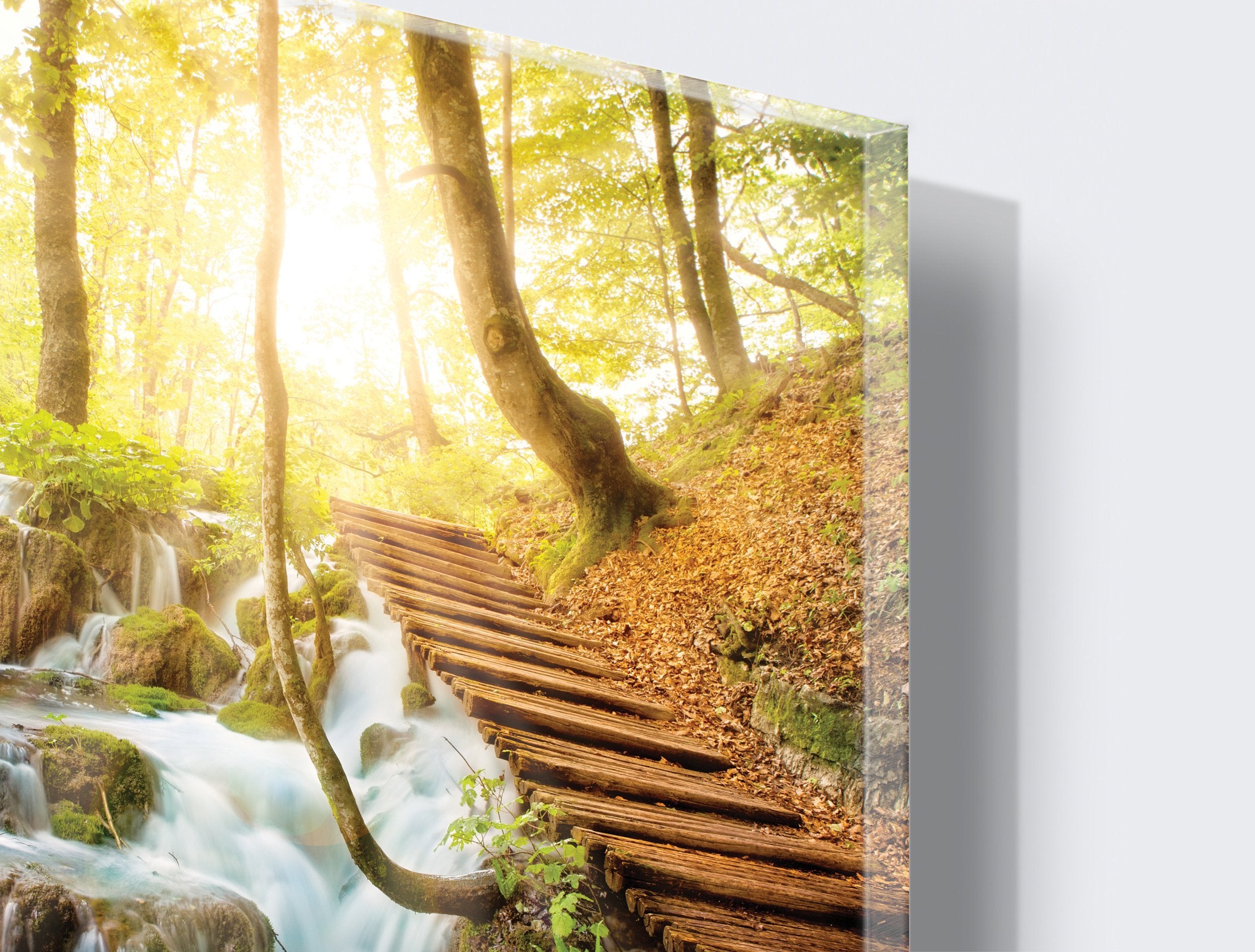 Kunst wand bilder Wald und Wasserfälle - AP023 - life-decor.de