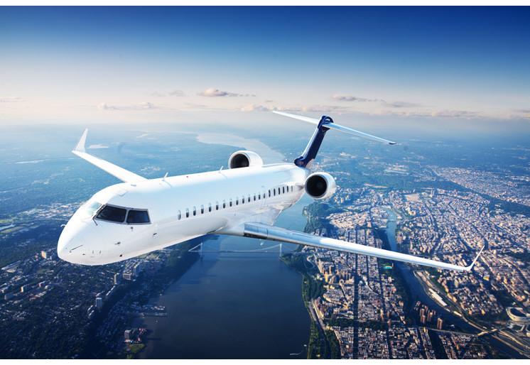 PVC Fototapete Jet Plane In The Blue Sky – ECO Wandbild Selbstklebende Tapete – 3D Vinyl Wandsticker XXL SW377 - life-decor.de