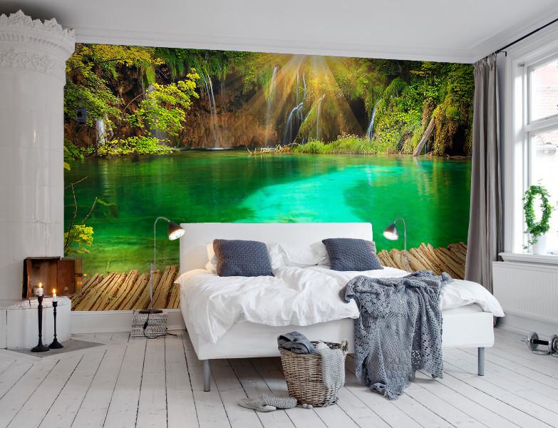 PVC Fototapete Plitvička Jezera – ECO Wandbild Selbstklebende Tapete – 3D Vinyl Wandsticker XXL SW373 - life-decor.de