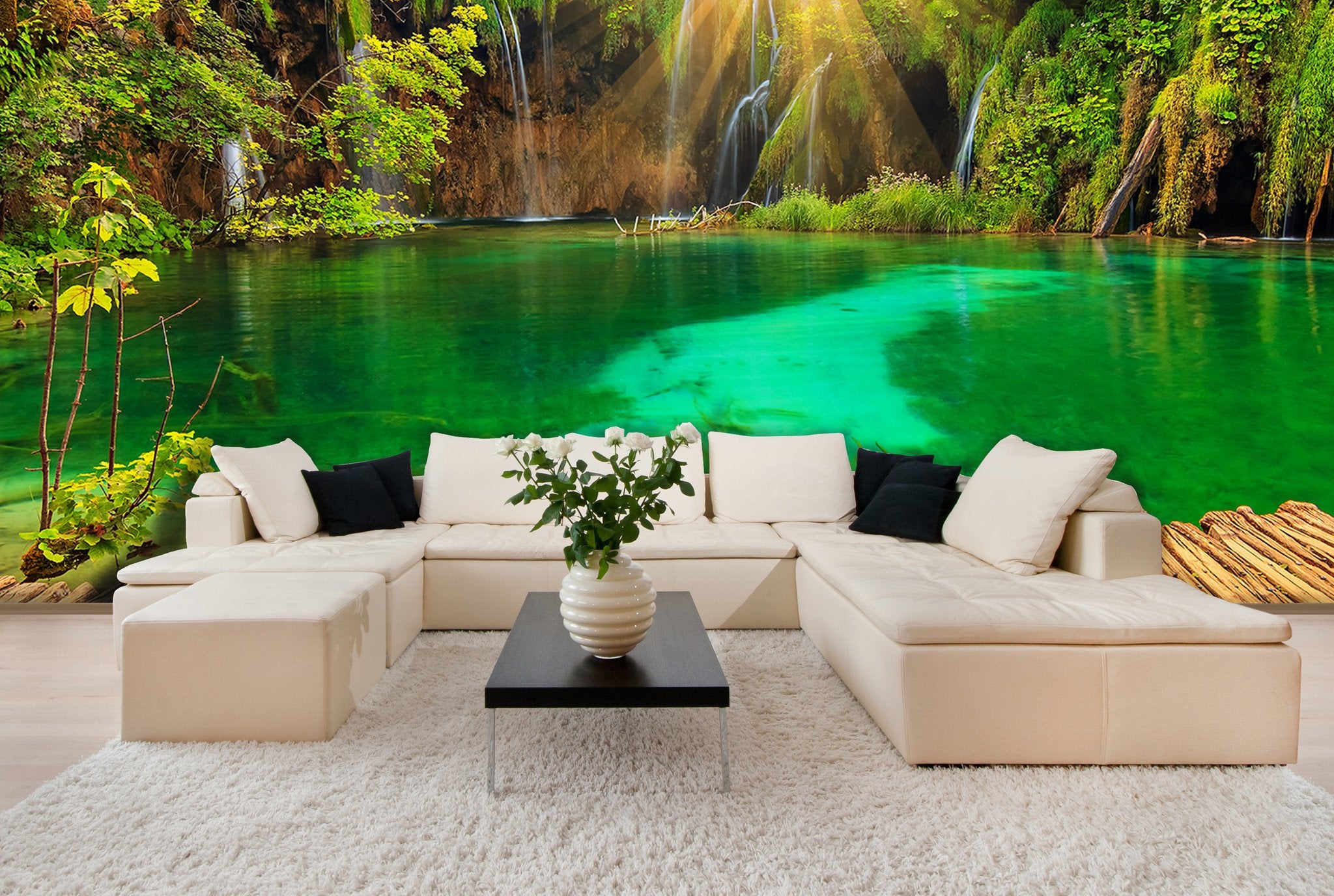 PVC Fototapete Plitvička Jezera – ECO Wandbild Selbstklebende Tapete – 3D Vinyl Wandsticker XXL SW373 - life-decor.de