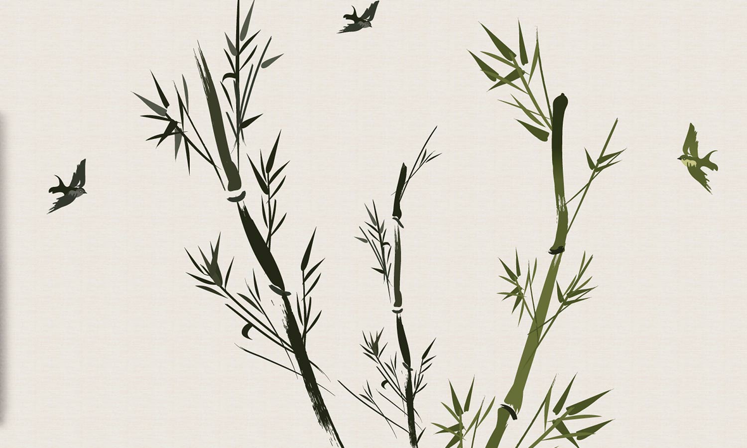 Wandaufkleber Bambus - WS062 - life-decor.de