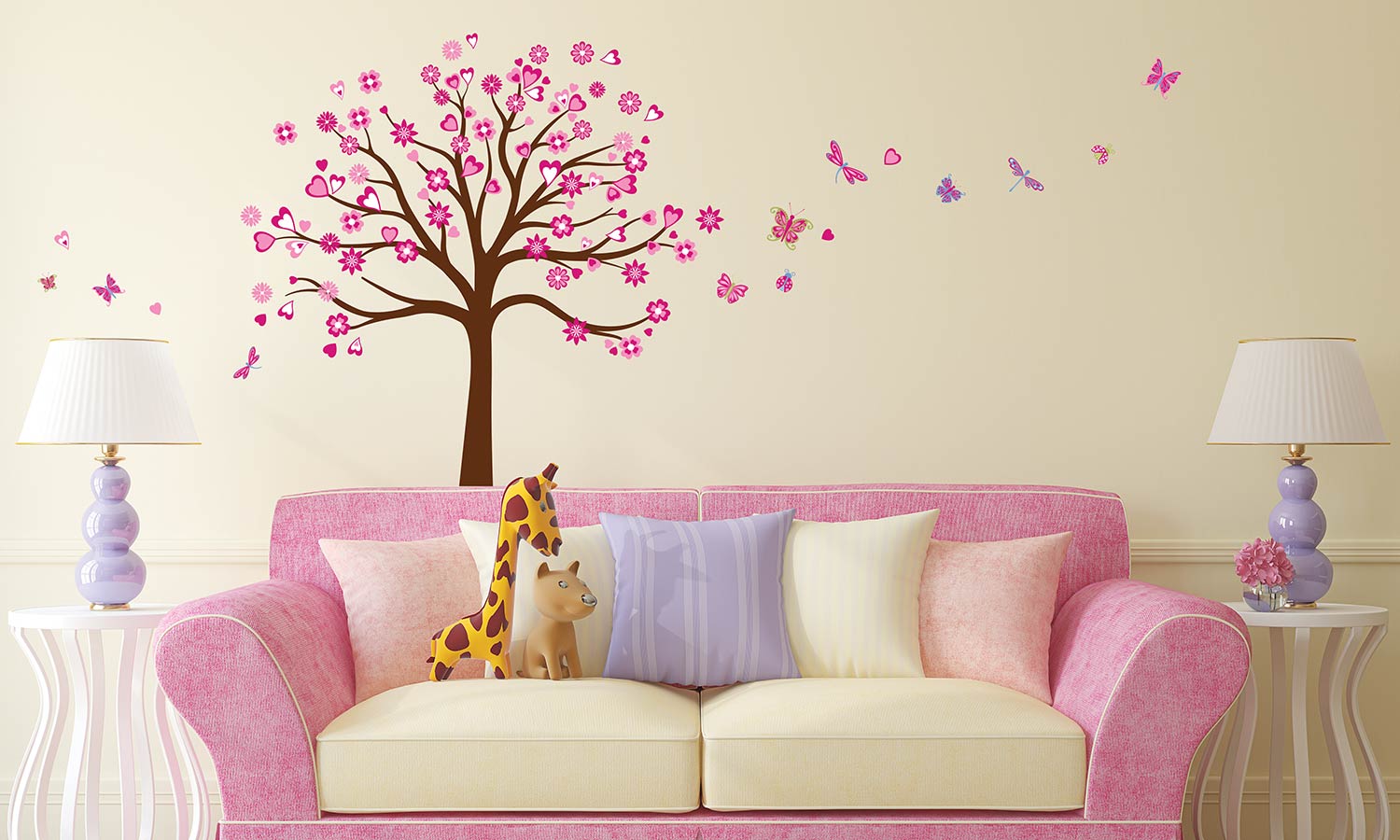 Wandaufkleber Herz Baum - WS090 - life-decor.de