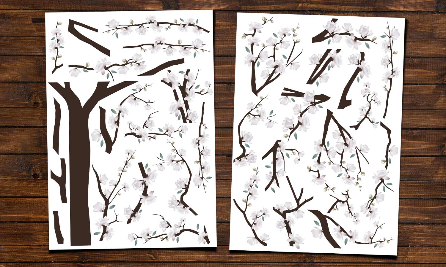 Wandaufkleber Magnolie - WS058 - life-decor.de