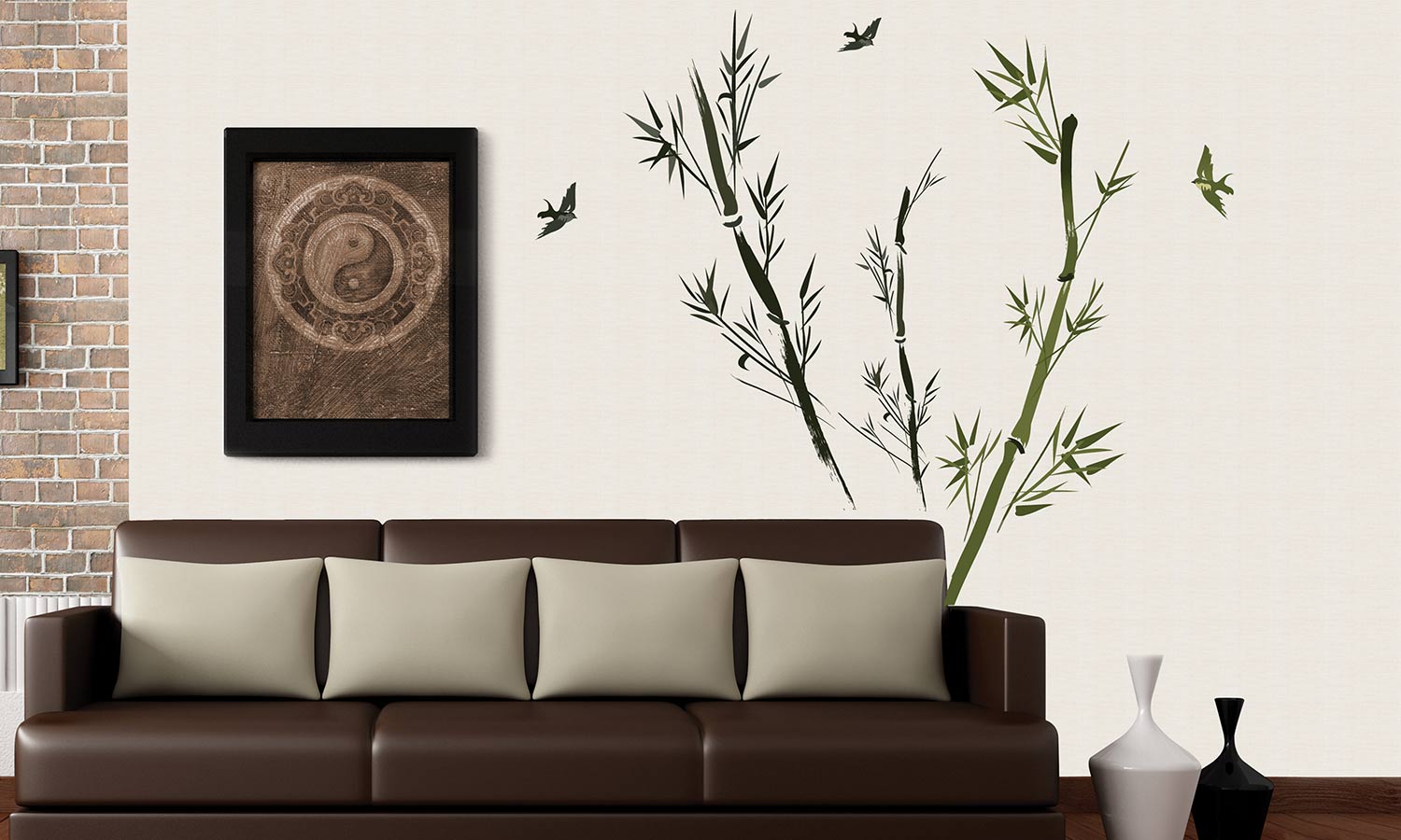 Wandaufkleber Bambus - WS062 - life-decor.de