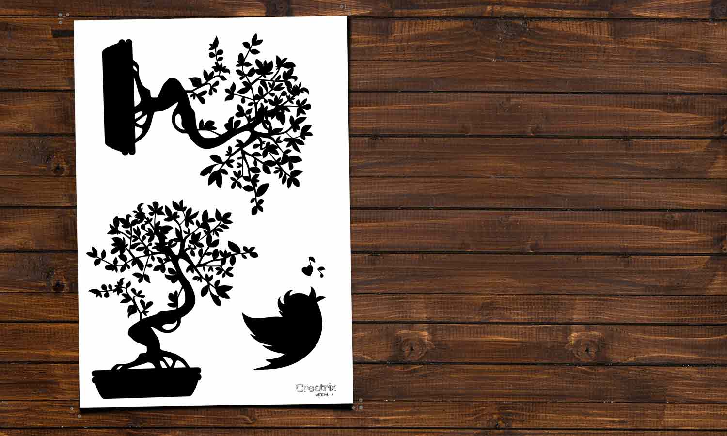 Wandaufkleber Bonsai - M7 - life-decor.de