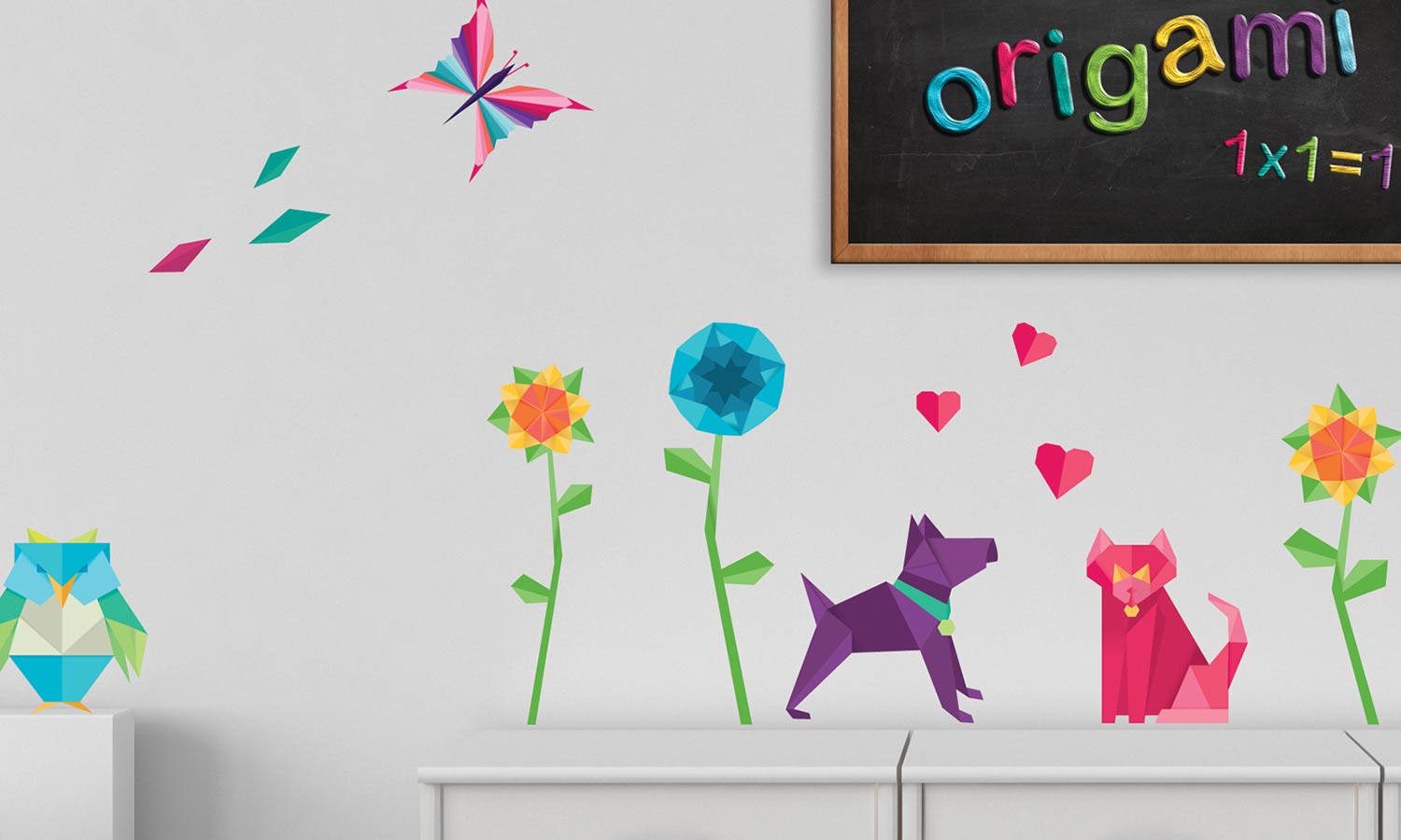 Wandaufkleber Origami - WS063 - life-decor.de