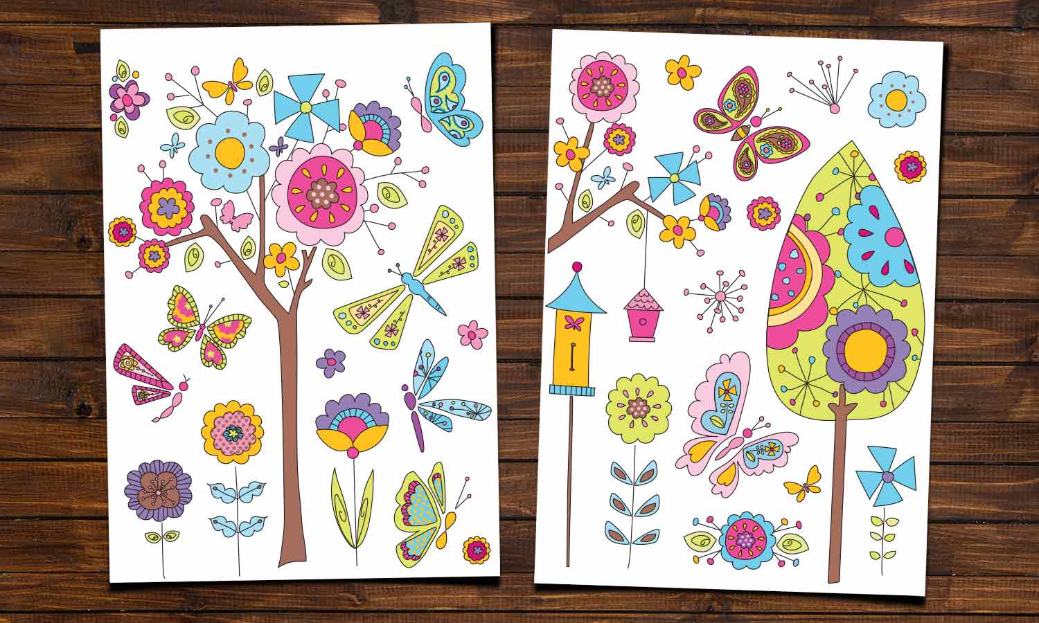 Wandaufkleber Fantastiche blumen - WS040 - life-decor.de