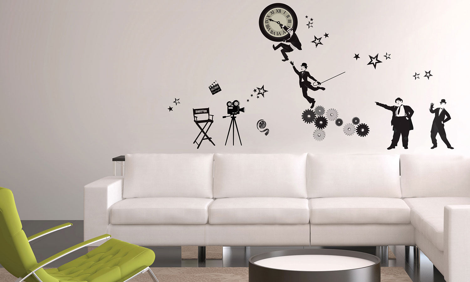 Wandaufkleber Stummfilm - WS065 - life-decor.de