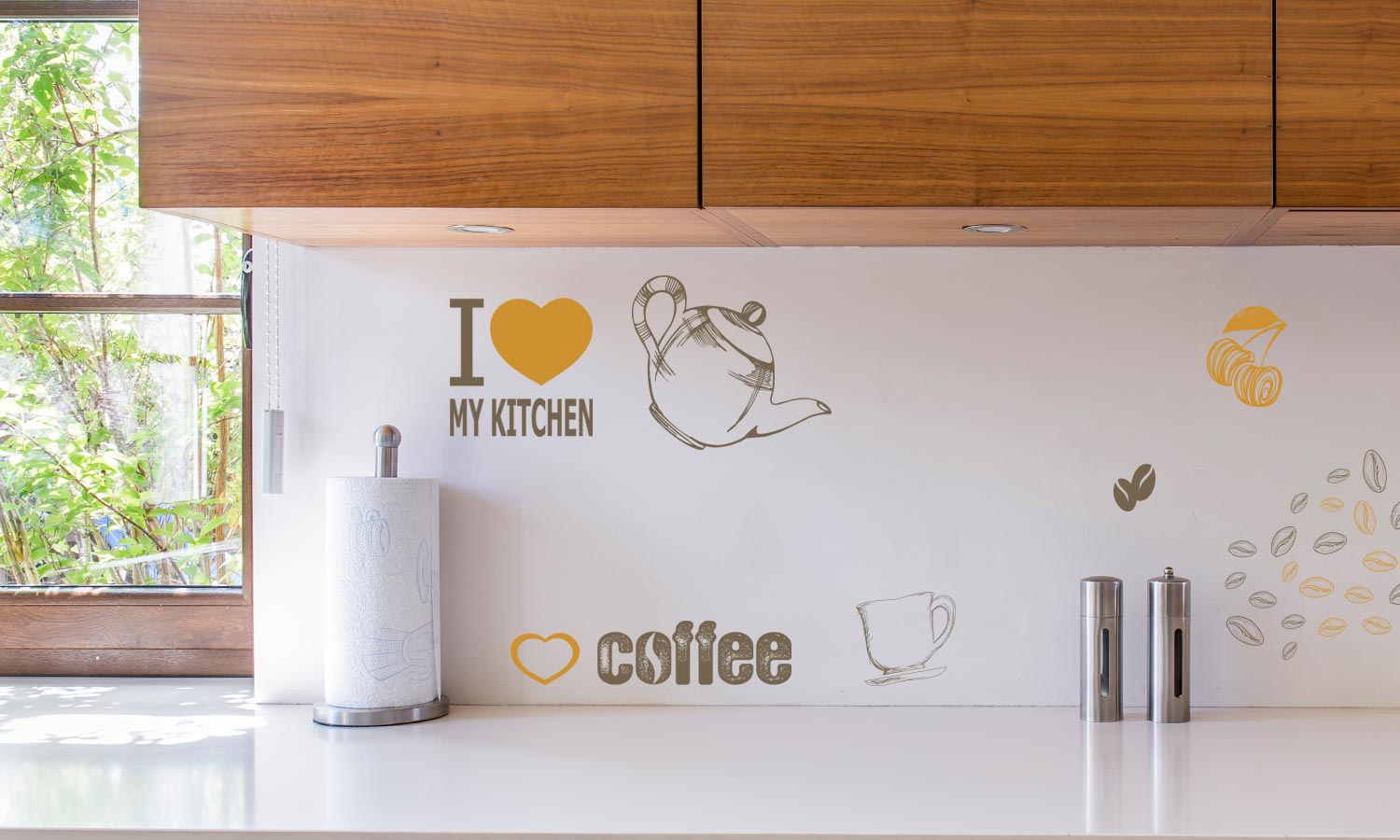 Wandaufkleber Kaffe - M20 - life-decor.de