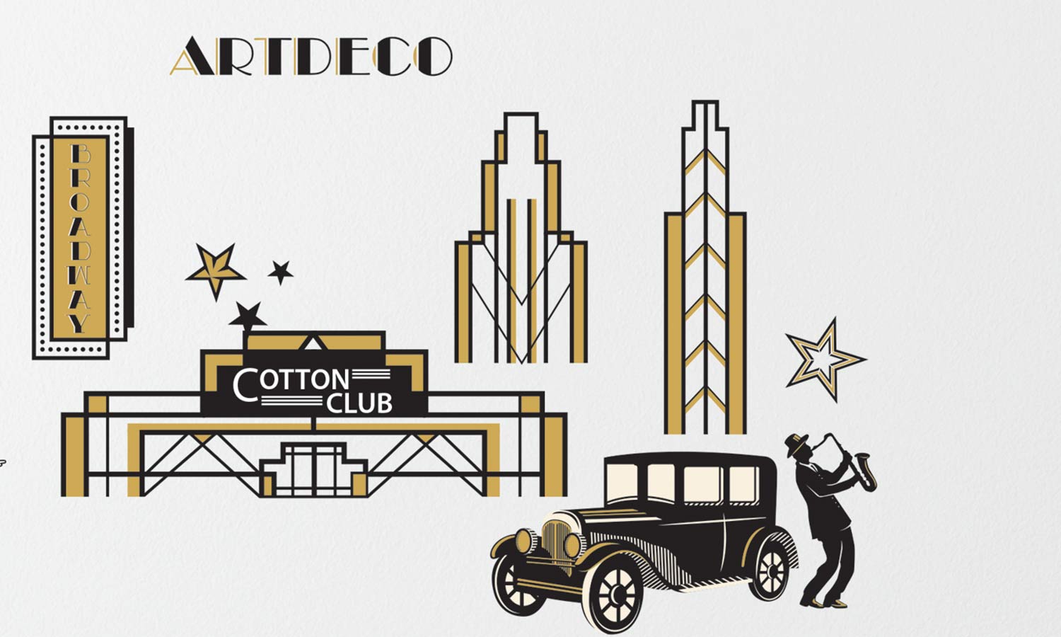 Wandaufkleber Art deco - WS076 - life-decor.de