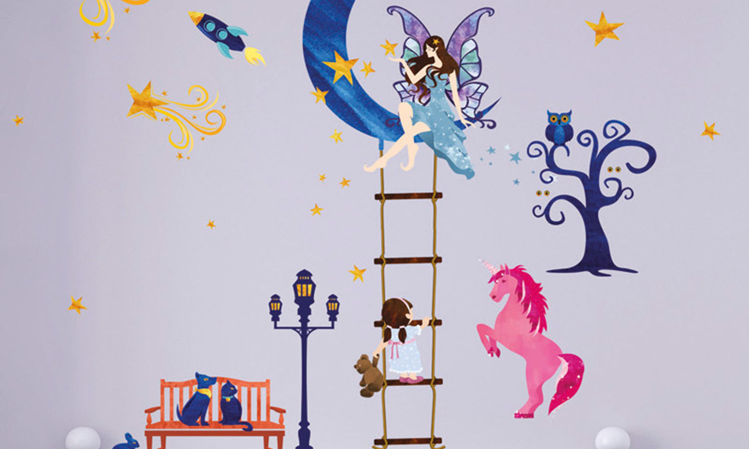Wandaufkleber Mondfee - WS077 - life-decor.de