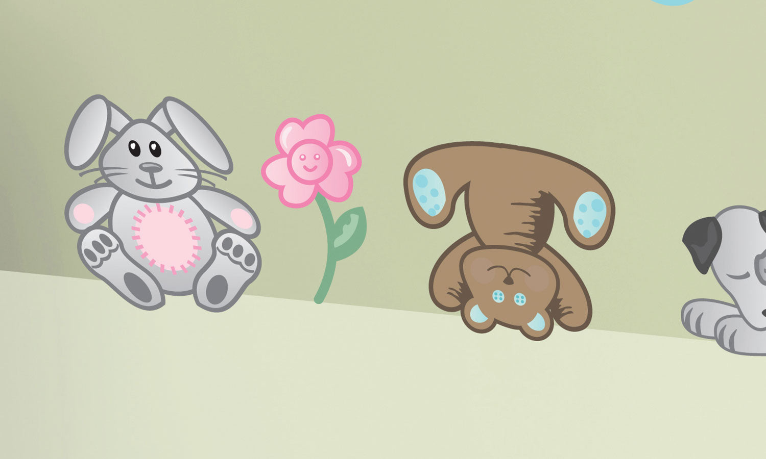 Wandaufkleber Stoffiere - WS012 - life-decor.de