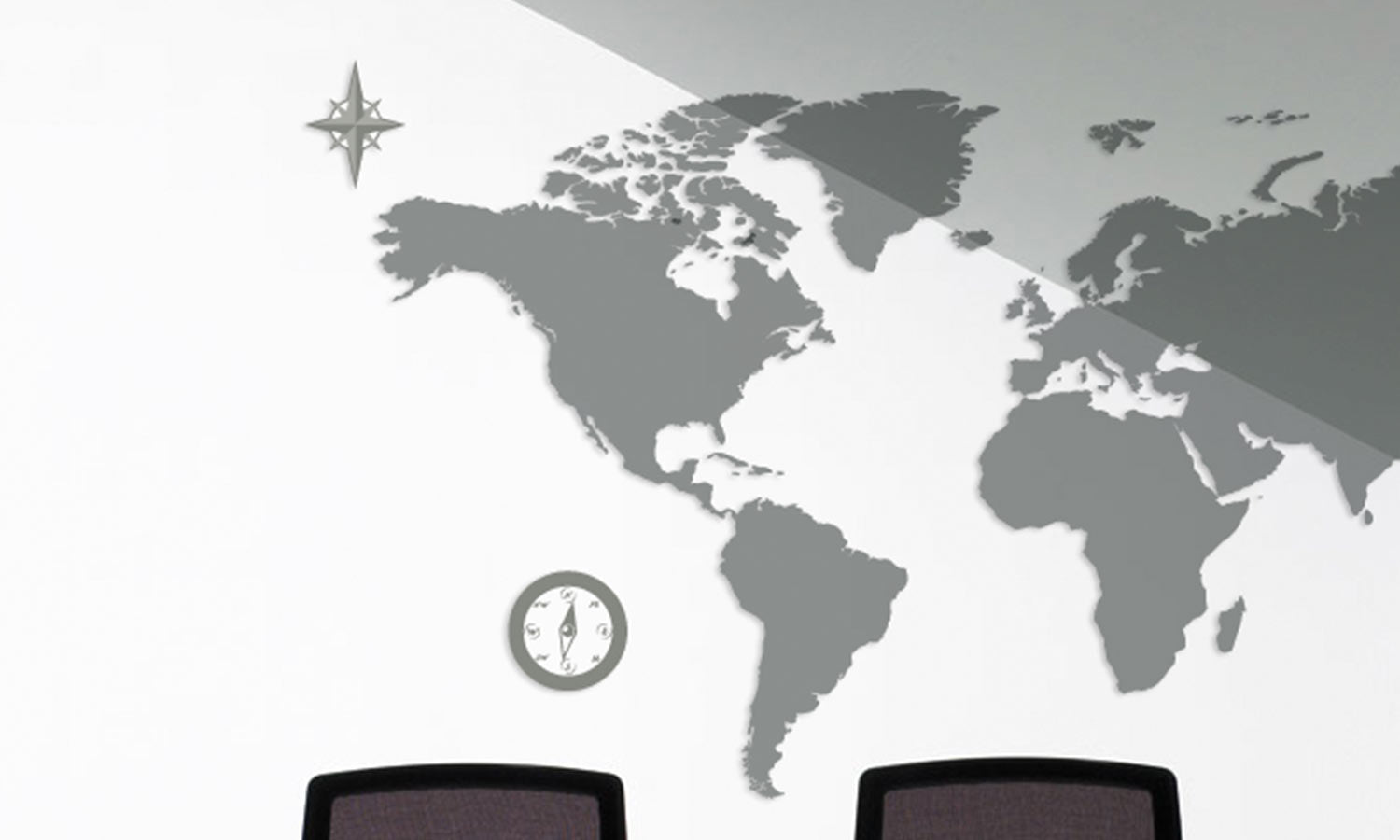 Wandaufkleber Weltkarte - M1 - life-decor.de