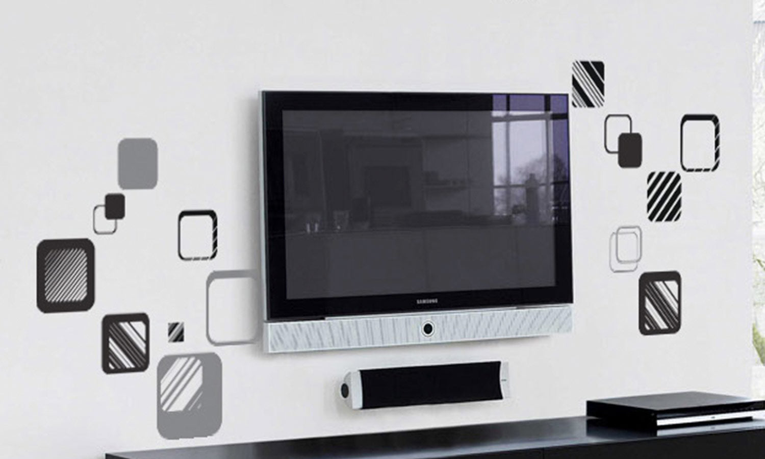 Wandaufkleber schwarzes cubec - M4 - life-decor.de