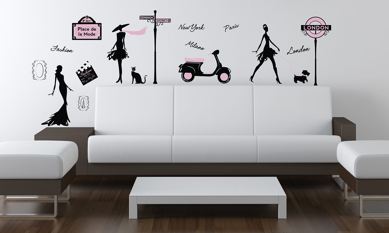 Wandaufkleber Straßenmode - WS061 - life-decor.de