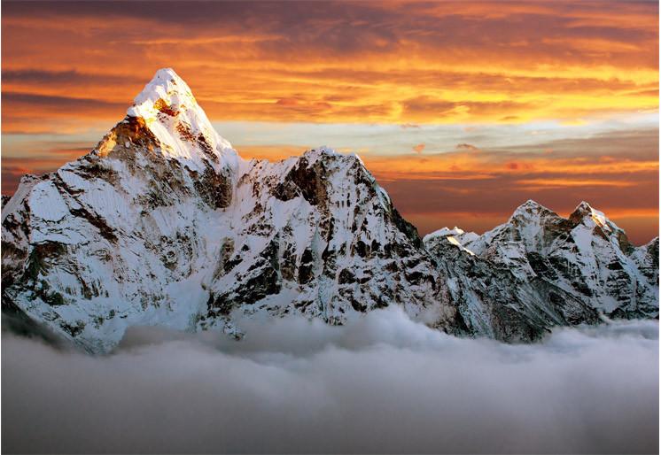 PVC Fototapete Himalaya - ECO Wandbild Selbstklebende Tapete - 3D Vinyl Wandsticker XXL SW354