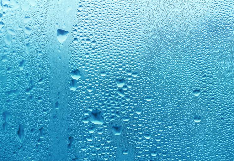 PVC Fototapete Blue Water Drop – ECO Wandbild Selbstklebende Tapete – 3D Vinyl Wandsticker XXL SW219 - life-decor.de